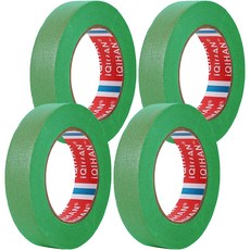 iQIHAN 紙膠帶 15mm*20m 綠色, 4捲