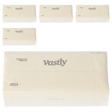 Vastly 3層臉部紙巾補充包, 100張, 5個