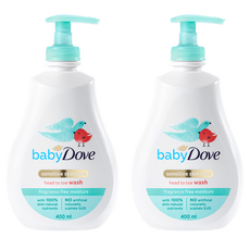 베이비도브 유아용 바디워시 프래그런스 프리, 400ml, 2개