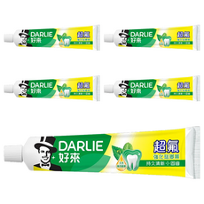 DARLIE 好來 超氟強化琺瑯質牙膏, 天然薄荷精華, 持久清新口氣, 250g, 5條
