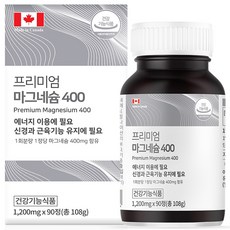힐링팩토리 캐나다 프리미엄 마그네슘 400 3개월분, 90정, 1개