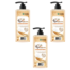 糙米乾淨的餐具, 690ml, 3個