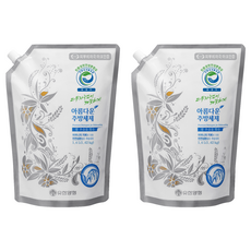 아름다운주방세제 쌀추출물 리필, 1.4L, 2개