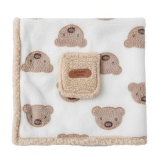 寵物披風睡袍保暖披肩斗篷, M, 咖啡熊熊, 1件