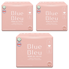 Blue Bleu 棉質包覆褲型衛生棉, L(95~105cm), 4片, 3包