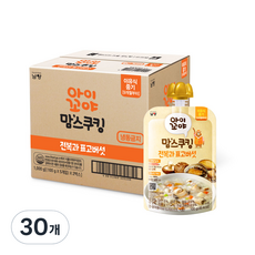 맘스쿠킹 이유식 9개월부터, 100g, 30개, 전복 + 표고버섯 혼합맛