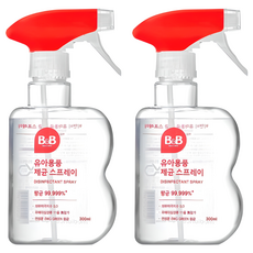 B&B 嬰幼兒用品殺菌噴霧 瓶裝, 300ml, 2個
