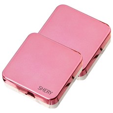 알럽뷰 아이칸 콘택트 렌즈 미러 케이스, 로즈레드, 2개