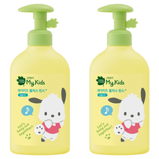 GREEN FINGER 綠手指 三麗鷗My Kids Plus護髮乳 水蜜桃香, 320ml, 2瓶