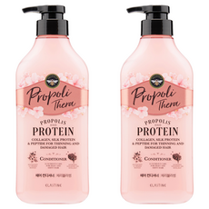 엘라스틴 프로폴리테라 손상모발용 단백질 영양 컨디셔너 체리블라썸향, 2개, 500ml