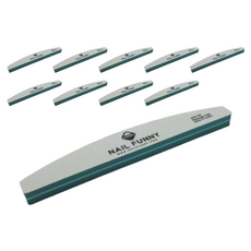 有趣的指甲護理砂紙海綿文件 178 x 27 毫米, 混色, 10個