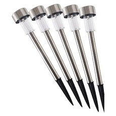 Viita 戶外太陽能感應燈 五入組, 自動照明, 插地燈, 草坪燈, 露營庭院燈, 單色