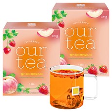 쟈뎅 아워티 딸기 피치 루이보스 티, 18.7g, 4개입, 2개