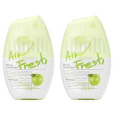 Air Fresh 水晶水室內用大容量芳香劑 瓶裝 青蘋果香, 400ml, 2個
