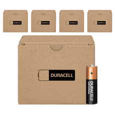 듀라셀 알카라인 보관박스팩 AA 건전지, 8개입, 5개