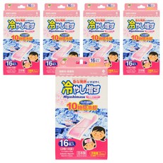 코쿠보 열 냉각시트 어린이 성인 겸용 복숭아향, 16개입, 5개