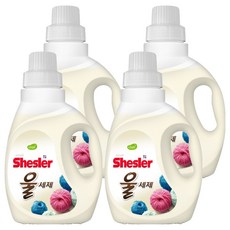 Shesler 羊毛洗衣精 正裝, 650ml, 4個