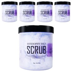 Estesophy 身體磨砂鹽皂薰衣草, 1kg, 5個