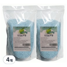 맛깔 설탕 솜사탕 전용 설탕 사과향, 500g, 4개