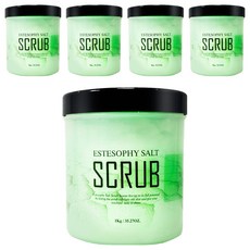 ESTESOPHY 身體去角質鹽皂 蘆薈, 1kg, 5個