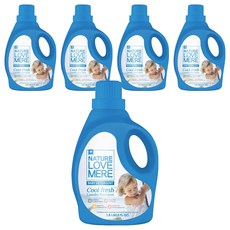 네이쳐러브메레 친환경 유아세제 쿨 프레쉬, 1.8L, 5개