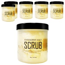 Estesophy 身體磨砂鹽皂姜, 1kg, 6個