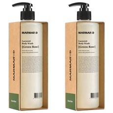 마르마르디 락센트 바디워시 그린로즈향, 2개, 488ml