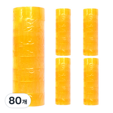 블루마토 투명테이프2 18mm x 25m, 80개