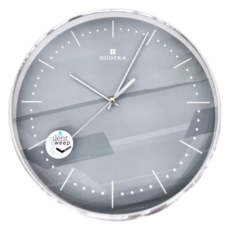 DODEKA 金屬輕奢掛鐘 灰色 DIA 285mmx38mm