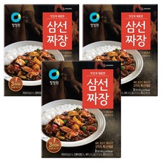 청정원 삼선짜장, 180g, 3개