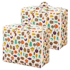 手提防水棉被收納袋, 貓頭鷹, 2個