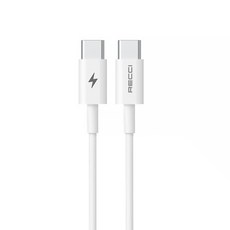 RECCI 銳思 大白60W線 PD-TypeC P05CC, 1.5m, 1條, 白色