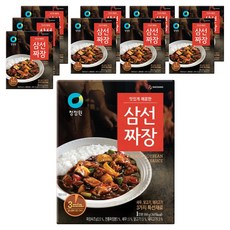 청정원 매콤한 삼선짜장, 180g, 10개