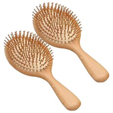 Meo 原木頭皮按摩大梳, 2個, 單一顏色