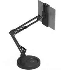 大像生活桌面圓形平板電腦架, 黑色, 單品, 1個