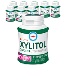 롯데제과 자일리톨 오리지날 츄잉껌, 87g, 9개