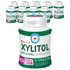 롯데제과 자일리톨 오리지날 츄잉껌, 87g, 10개