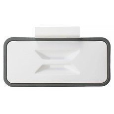 minono 米諾諾 櫥櫃掛式附蓋垃圾筒 荷重1kg, 白色 + 灰色, 1個