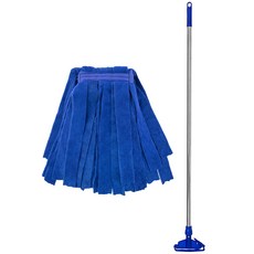 comet 不鏽鋼地拖桿 + 超細纖維地拖布組合, 1套, 藍色