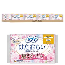 SOFY 蘇菲 敏感肌極輕薄衛生棉 日用 無翼型, 17.5cm, 34片, 24包