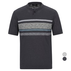 INDIAN 男士條紋圖案亨利領針織衫 MIUBR5M2471