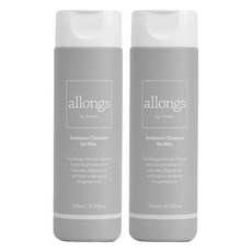 알롱 인티메이트 남성용 클린저, 200ml, 2개