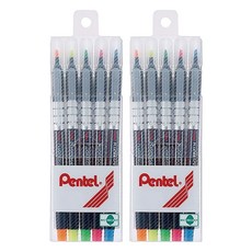 Pentel. 螢光筆(國內樣式)5支裝S512-5, 多色, 10支