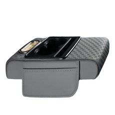 Bebehome 多功能車用扶手墊收納盒 大, 轎車/SUV, 灰色
