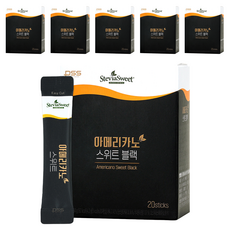 SteviaSweet 香甜美式即溶咖啡即溶隨身包, 20條, 4.2g, 6盒