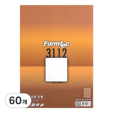 Formtec 物流管理用標籤紙 LQ-3112, 12格, 60個