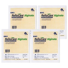 레노케어 알지네이트 폼드레싱 습윤밴드, 4개