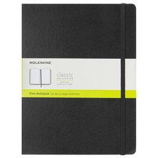 몰스킨 클래식 플레인 하드커버 노트 엑스라지, 블랙, 1개