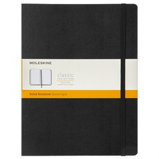 몰스킨 클래식노트 하드커버, 블랙, 1개