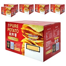 KOIKEYA 湖池屋 PURE POTATO 純粹薯 中元佳節福箱, 6包入 整箱販售, 松露干貝 x 3包 + 極品岩塩 x 3包, 6盒